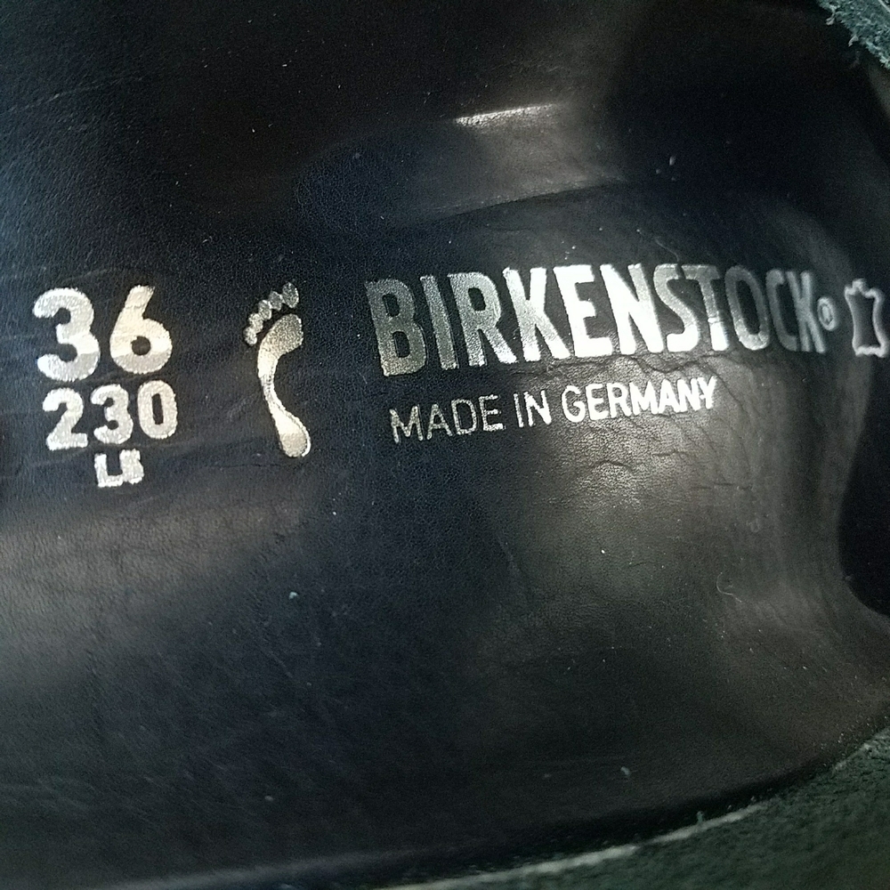 Birkenstock Arizona Big Buckle Black Croc Embossed Sandals - Picture 6 of 7